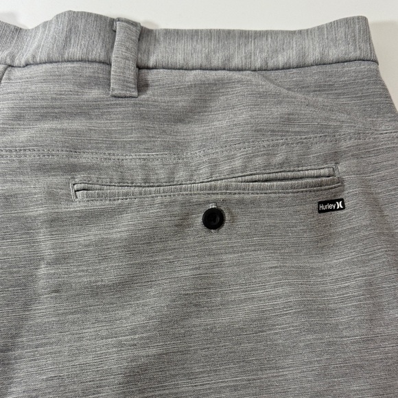 Hurley Men's Light Gray Flat Front Shorts - Picture 8 of 11